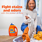Tide Laundry Detergent Liquid, Clean Breeze Scent, 48 Loads, 60 fl oz, Works on 100% of Common Stains