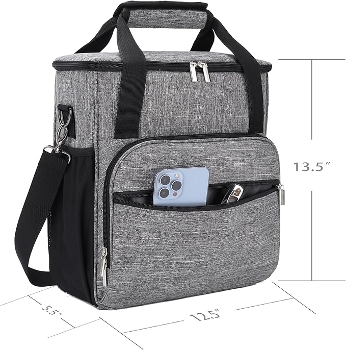 Coffee Maker Carring Bag for Keurig K-Mini/K-Mini Plus, Storage Tote Case for Travel, Grey