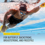 FINIS Agility Floating Swim Paddles - Strapless Design for Stroke Technique - Instant Feedback