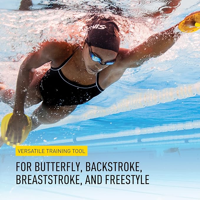 FINIS Agility Floating Swim Paddles - Strapless Design for Stroke Technique - Instant Feedback