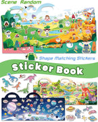 Walenced Reusable Sticker Book for Toddlers, Stickers for Kids, Toddler Sticker Book, Toddler Craft Activities, Toddler Travel Toys Girl Birthday Gifts