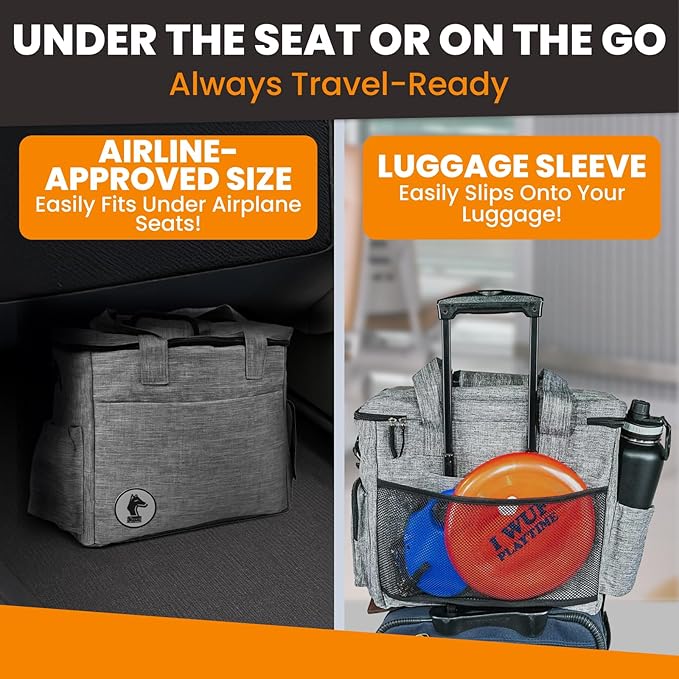 Dog Travel Bag for Supplies - Airline-Approved Backpack for Dogs - Pet Supply Organizer with Foldable Bowls & Food Containers - Pet Travel Bag - Dog Bags for Travelling with Accessories