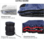 REDCAMP Cotton Flannel Sleeping Bag for Camping Backpacking, Adults Cold Weather Envelope Sleeping Bags with 2/3/4/6lbs Filling