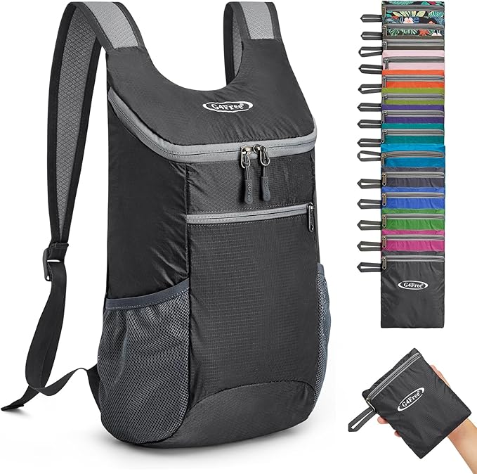 G4Free Lightweight Packable Hiking Backpack for Men Women Small Hiking Daypacks Foldable Shoulder Pack Casual Outdoor Bag 11L