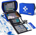 300 Piece First Aid Kit, Compact Waterproof First Aid Bag with 9 Organized Compartments, Portable Emergency Supplies Kit for Outdoor, Camping, Hiking, Car, Home, Travel, Office