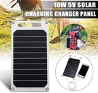 Lixada 10W 5V Solar Panel Charger USB Port Portable High Power Paper Shaped Monocrystalline Silicon for Cell Phone Camping