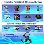【MFi Certified】iPhone 17 Car Charger Fast Charging, Braveridge 75W USB C PD&QC Car Power Cigarette Lighter USB Charger with 6FT Type C Coiled Cable for iPhone 17/17 Pro Max/16/15/Galaxy S26/S25/Pixel