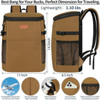 Camping Cooler Backpack 30 45 Cans, Soft Backpack Coolers Insulated Leak Proof Travel Cooler Bag Waterproof Lunch Picnic Beach Work Trip Thermal Bag Drink Beverage Beer Bag Cooler