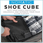 NOMATIC Shoe Cube: Shoe Packing Cube For Travel, Sneaker Bag, Shoe Travel Bag For Luggage