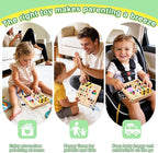 Grarain Busy Board for Toddlers - Montessori Educational Toy for 1-3 Year Old Boys & Girls | Travel-Friendly Sensory Learning Activity | Ideal for Kids with Autism(Busy Board v4)