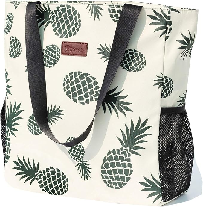 Original Floral Water Resistant Large Tote Bag Shoulder Bag for Gym Beach Travel Daily Bags Upgraded