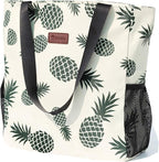 Original Floral Water Resistant Large Tote Bag Shoulder Bag for Gym Beach Travel Daily Bags Upgraded