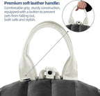 Sytopia Small Dog Carrier Purse, Portable Pet Carrier Tote Carrier with Pockets, Adjustable Safety Leash, Waterproof Dog Travel Bag, Travel Pets Purse up to 4 Lbs, Dark Grey