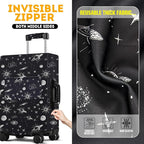 bvya Luggage Suitcase Covers for Luggage, Elastic Luggage Cover Protector Scratch Resistant Travel Essentials Suitcase Cover Fits 18 inch Luggage with Luggage Handle Cover and Luggage Tag