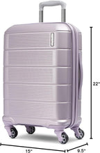 American Tourister Stratum 2.0 Expandable Hardside Luggage with Spinner Wheels, Purple Haze, Carry-on