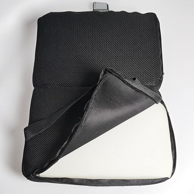 Foldable Travel Seat Cushion Portable Seat Cushion for Car Seat, Airplane, Bleacher, Camping, Office (15.7 * 11.8 * 3in)