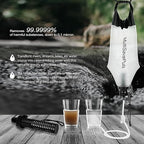 Gravity Water Filter Straw 3L, Camping Water Filtration System with Purifier, Water Purifier Survival for Travel,Camping,Hiking and Emergency Survival Kit (Gravity Water Filter /1)