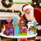 Magnetic Blocks Travel Magnetic Building Blocks Cubes - 100 PCS Tin Box Magnet Toys Set STEM Educational Stacking for Kids Ages 3 4 5 6 7 8 9 10 11 12 Year Old Boys Girls Birthday Christmas