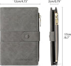 RFID Blocking Leather Passport Wallet Cover Case with Pen and Card Slots Travel Wallet for Women/Men Travel Must Haves Accessories