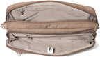 Baggallini Securtex Anti-theft Belt Bag 8.8"x5.5" Crossbody Fanny Pack for Women RFID Wallet Locking Zipper Travel Purse