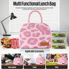 douyadady Lunch Bag Women/Men Lunch Box Women/Men (pink leopard)