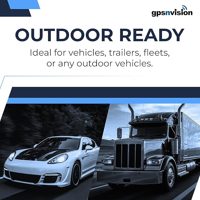 GPS Tracker for Vehicles - Up to 6-Month Battery - Real Time GPS Car Tracker - Hidden Magnetic Tracking Device for Cars, Fleets, Trailers - Global Tracking w/Lifetime Support - Subscription Required