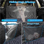 URPOWER 2026 Upgraded Back Seat Extender for Dogs - Large Hard Bottom Dog Car Seat Cover Holds 550lbs, Waterproof Dog Hammock Pet Bed with High-Density Foam Non-Slip Backseat Protector