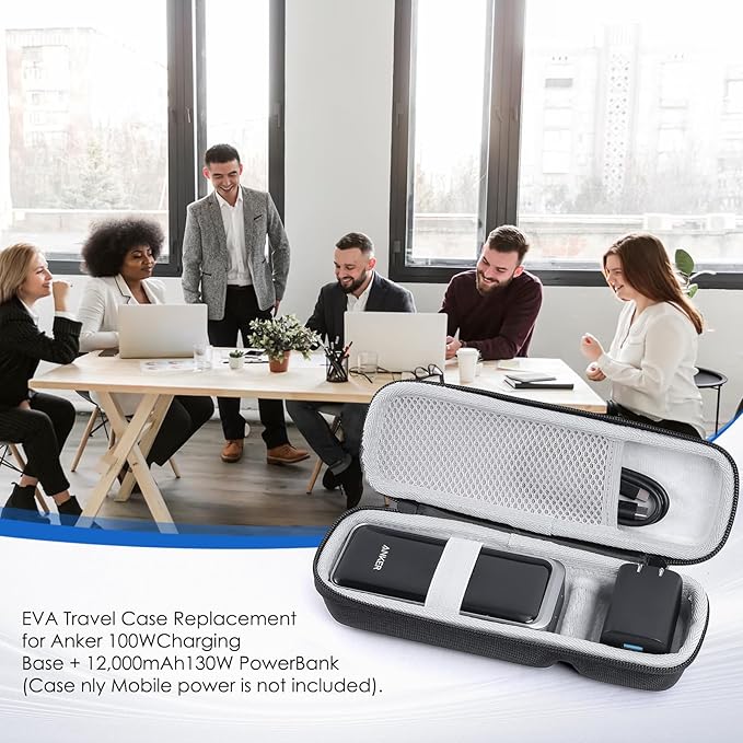 Hard Travel Case Replacement for Anker Power Bank, Hard Storage Case for Anker Prime Power Bank 12000mAh 130W (For 12000mAh 130W)