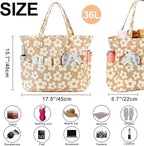 Bluboon Waterproof Beach Tote Pool Bags for Women Ladies Extra Large Carry On Bag With Wet Compartment for Weekender Travel