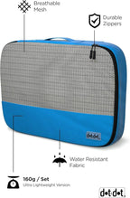 Large Packing Cubes for Travel - 5pc Packing Cubes for Suitcases - Lightweight Luggage Organizer Bags (Non-Compression)