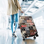 Travel Luggage Cover Suitcase Protector Fits 18-32 Inch Wheel Covers PatternedTravel Related Items Flower Luggage Protector Elastic XL