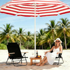 2 Pack Lightweight Portable Recliners Chair for Adults, Outdoor Lay Flat Folding Beach Chairs with 5 Positions, Backpack Beach Chair with, Zipper Pouch, Cup Holder, No Towel Bar, Black