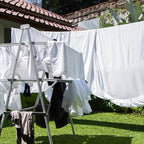 uxcell Portable Clothesline, 26.25ft Nylon Windproof Non-Slip Washing Line Rope for Courtyard Outdoor Travel Camping Laundry Drying, White