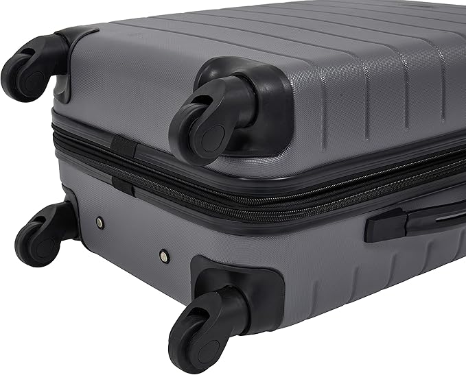 Wrangler Smart Spinner Hardside Luggage, 3 Piece Set, Quiet Shade