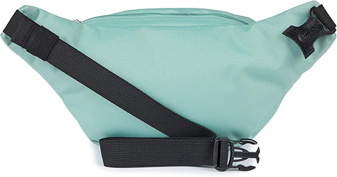 JanSport Fifth Avenue Fanny Pack Crossbody Bags for Women, Men - Stylish, Durable Waist Bag with Adjustable Belt, Main Zippered Pocket, Quick Stash Pocket - Travel Essentials - Black