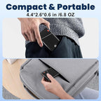 Aaoyun Portable Charger Power Bank, 10000mAh 22.5W PD Fast Charging Powerbank with Built-in USB C Cable, Slim External Phone Battery Pack for iPhone 17/16/15 Samsung S24 Android etc (Black)