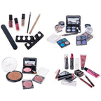 SHANY Carry All Trunk Makeup Train Case with Re-usable Aluminum Beauty Storage Organizer Case. Make up Set with Eye palettes, Blushes,Face Powders, Manicure, Pedicure and Cosmetics Brushes. GIFT SET