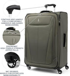 Travelpro Maxlite 5 Softside Expandable Luggage with 4 Spinner Wheels, Lightweight Suitcase, Men and Women, Slate Green, Checked-Large 29-Inch