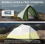 Naturehike Cloud Up Tent, Lightweight Backpacking Tents, Waterproof Ultralight Tent for Camping Hiking Backpacking