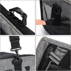 Wakytu Pet Carrier for Small Cats Dogs, Dog Carrier Travel Bag with Adequate Ventilation, 5 Mesh Windows, 3 Entrance, Locking Safety Zippers, Padded Shoulder and Carrying Strap, Medium