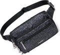 Baggallini Securtex Anti-theft Belt Bag 8.8"x5.5" Crossbody Fanny Pack for Women RFID Wallet Locking Zipper Travel Purse