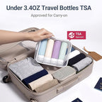 16 Pack Travel Bottles for Toiletries, TSA Approved 3oz Leak Proof Refillable Silicone Squeezable Containers Kit for Shampoo Lotion Conditioner with Toiletry Bag