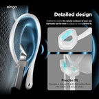 elago Ear Hooks Designed for Samsung Galaxy Buds 3 &Galaxy Buds 3 Pro Earbuds Accessories, Anti-Slip, Ergonomic Design, Comfortable Fit (Nightglow Blue)