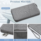 Fintie Family Passport Holder Wallet, RFID Blocking Travel Document Organizer Clutch Bag Credit Cards Case Cover for Women Men