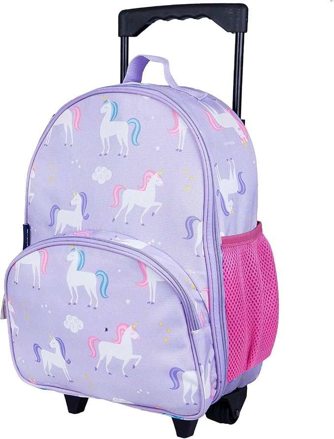 Wildkin Kids Rolling Luggage – Carry-On Size for School & Overnight Travel