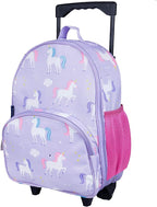 Wildkin Kids Rolling Luggage – Carry-On Size for School & Overnight Travel