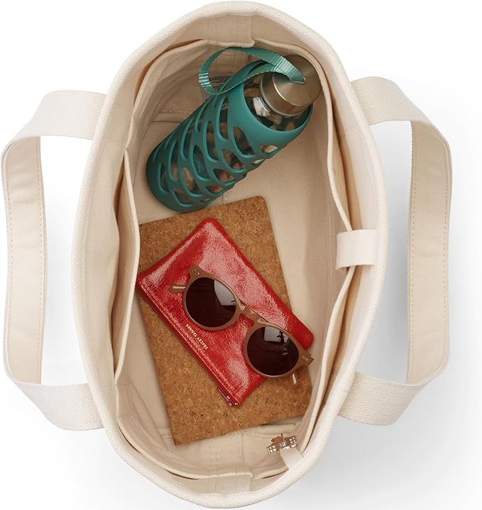Lands' End Open Top Canvas Tote Bag