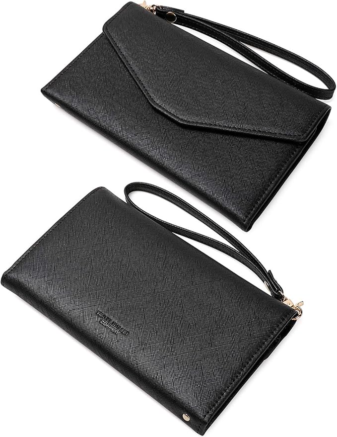ZOPPEN Passport Holder Women Travel Wallet (Ver.5) for Women Rfid Blocking Passport Cover Case Document Organizer Wrist Strap