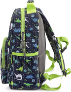 mibasies Boys Backpack 5-8: Lightweight Kids Backpacks Boys - Boy Bookbag for Elementary School - Galaxy Dinosaur
