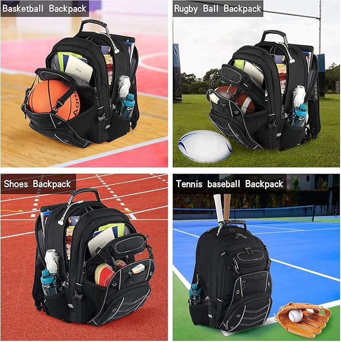 VECKUSON 18.4 Laptop Backpack for unisex, 60L Extra Large Gaming Laptops Back Bag,TSA Friendly Flight Approved and RFID Anti-Theft Pocket Heavy-duty Pack,21.3 * 15.7 * 11.8inch Grey